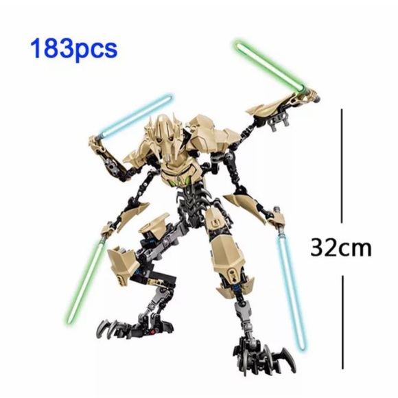 Star Wars General Grievous Minifigure BigFig collectible NEW! - Picture 6 of 6